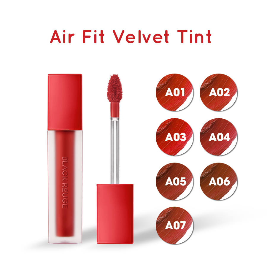 Son học sinh giá rẻ – Black Rouge Air Fit Velvet Tint màu cam đất