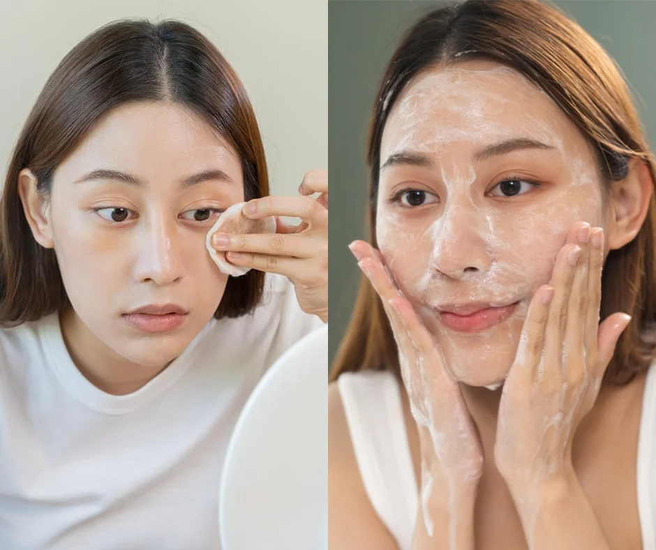 Tẩy trang và rửa mặt – Bước khởi đầu trong các bước dưỡng da ban đêm